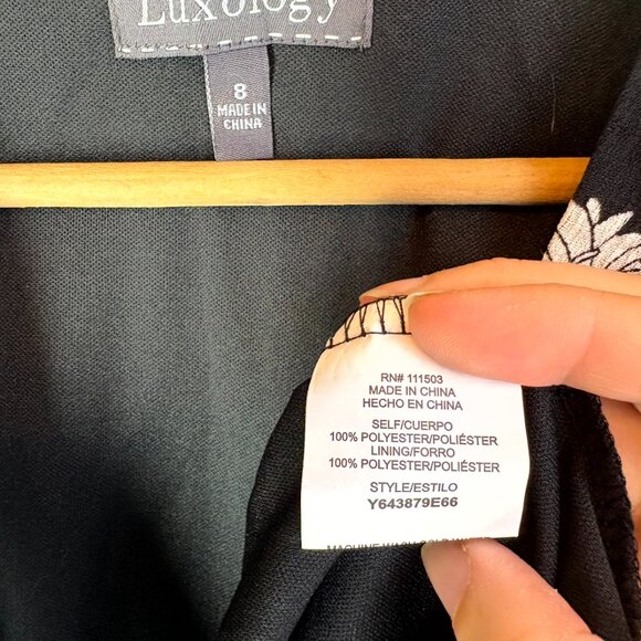 NWT Luxology Floral Faux Wrap Dress - Picture 6 of 7